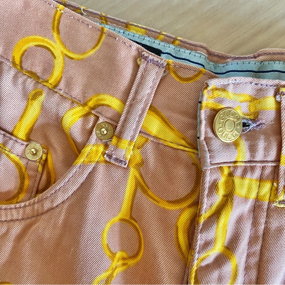Vintage Gucci horsebit chain printed jeans - Picture 8 of 11